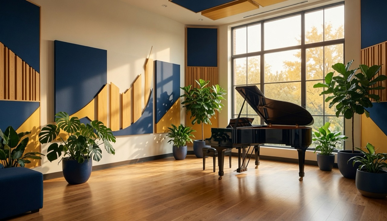 A piano room at the Music Academy of Kansas City